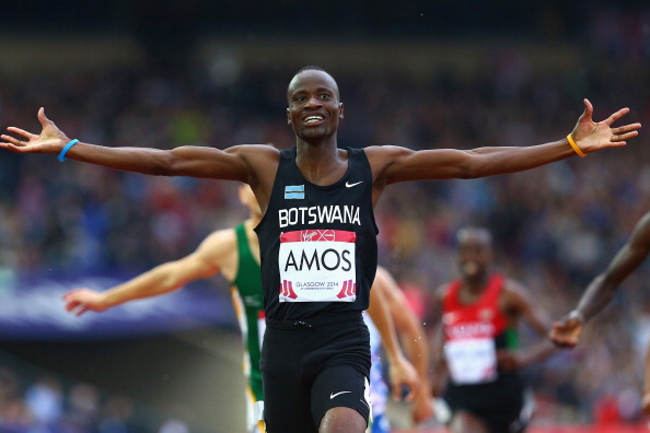 Botswana's Commonwealth Games 800 metres champion Nijel Amos will be one of Africa's main hopes for success at the IAAF Continental Cup in Marrakech ©Getty Images