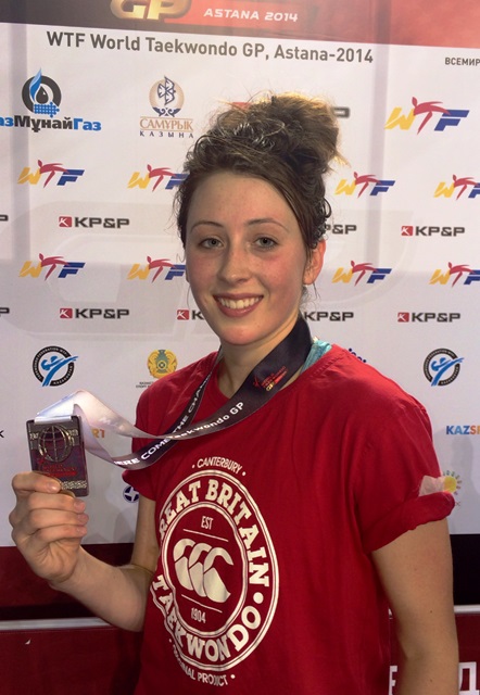 Olympic champion Jade Jones had to make to do with silver at the WTF Grand Prix in Astana ©Steve Flynn/GB Taekwondo