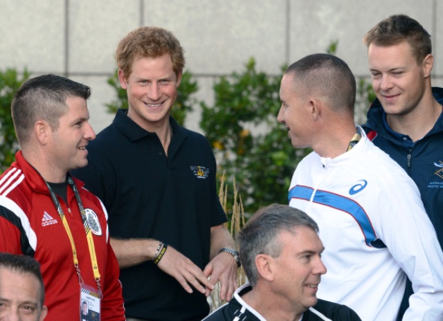 Prince Harry met competitors from all 13 nations in London today as the build-up to the Invictus Games continues ©Getty Images