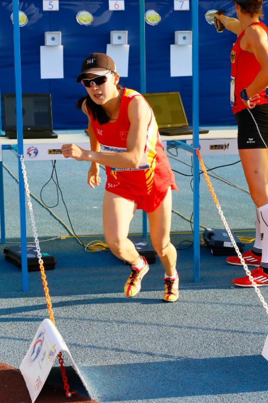 China's Qian Chen won individual silver and team gold at the Modern Pentathlon World Championships in Warsaw ©UIPM