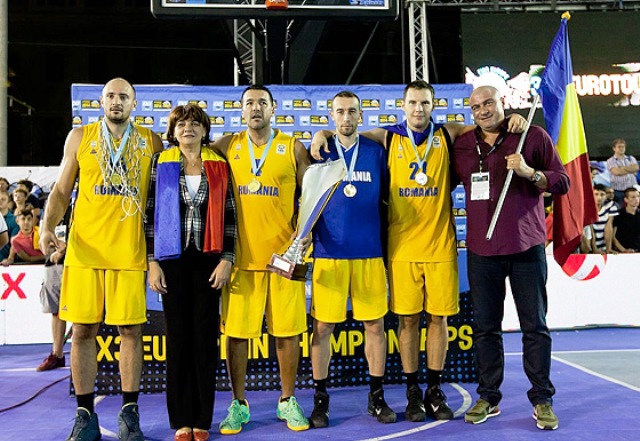 Romania delighted the fans in Bucharest by winning the inaugural 3x3 Basketball European Championships ©FIBA Europe/Oleksiy Naumov