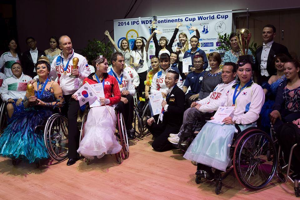 Russia won numerous gold medals at the 2014 IPC Wheelchair Dance Sport Continents Cup ©Facebook/IPC