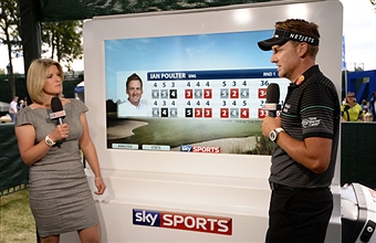 Sarah Stirk (left) will be presenting Sky Sports' highlights programming while Ian Poulter (right) will be competing for Europe ©Getty Images