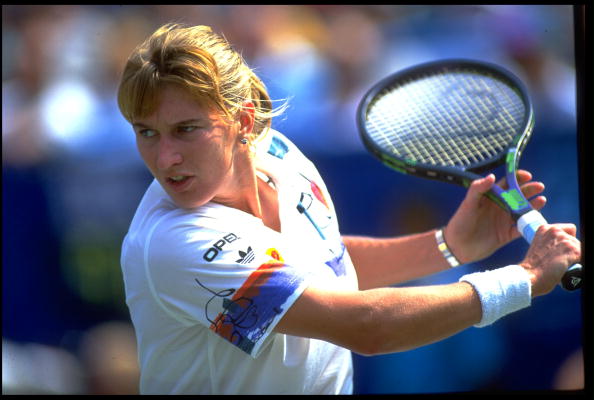 Seven Wimbledon titles, six French, five US and four Australian gave German Steffi Graf 22 Grand Slam wins in a stellar career ©Getty Images