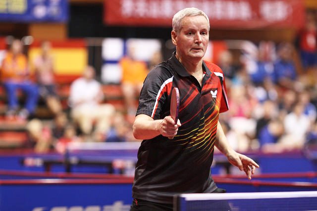 Stanslaw Fraczyk of Austria remains in the hunt for medals in the class nine category in Beijing ©ITTF