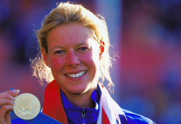 Steph Cook won modern pentathlete gold at the Sydney 2000 Olympic Games ©Getty Images