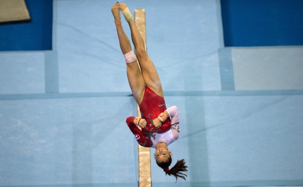 The landing mats at the Nanjing 2014 Youth Olympic Games had to be replaced last minute by equipment acquired at a gymnastic centre in Tianjin, China ©Getty Images