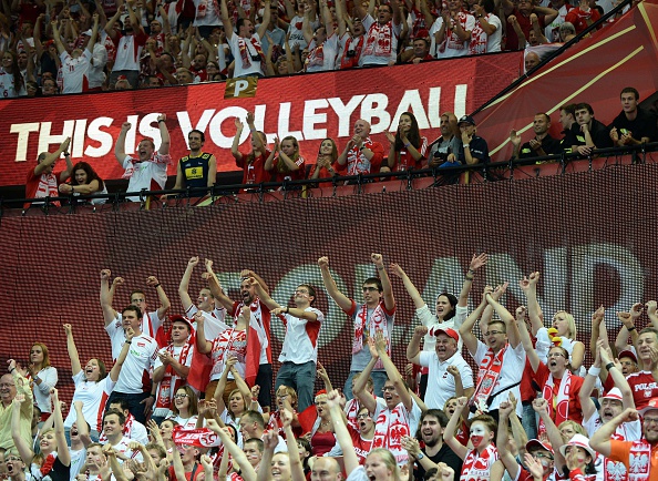 The Polish fans showed the world a lesson in support as they cheered their team all the way to victory at the FIVB Volleyball World Championships ©Getty Images