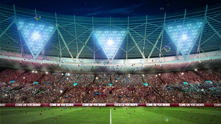 The inside of the Olympic Stadium once renovation work has been completed ahead of West Ham's move in 2016 ©West Ham