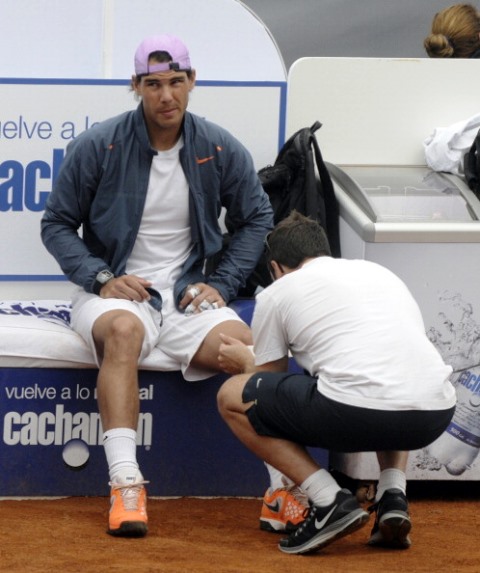 The use of PRP to treat injuries used by the likes of Rafael Nadal will be discussed at a lecture at COE headquarters in Madrid ©AFP/Getty Images