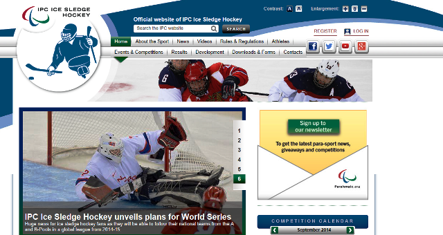 IPC Ice Sledge Hockey has launched a new look website ©IPC