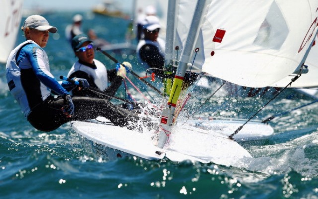 Veronika Fenclova is the early pace-setter in the Laser Radial fleet in Santander ©Getty Images