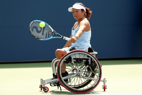 Yui Kamiji won in three tough sets to progress to her third Grand Slam singles final of the year ©Getty Images