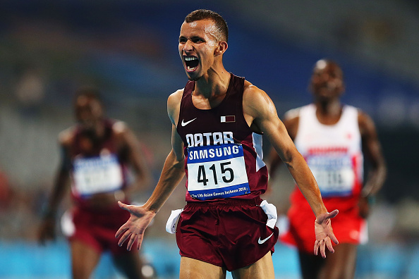 As the athletics programme got underway, it was gold for Mohamad Al Garni of Qatar in the men's 5,000m ©Getty Images