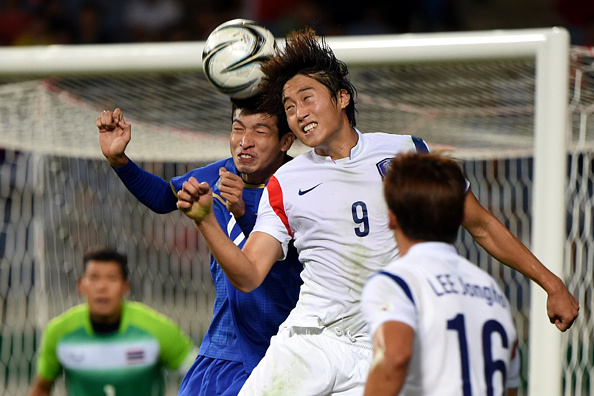 In the men's football, South Korea beat Thailand 2-0 to advance to the final ©Getty Images