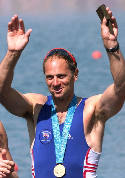Steve Redgrave pictured at the 2000 Sydney Olympics after winning his fifth Olympic rowing gold. Has he advised Katherine Grainger to seek a fifth Olympic medal in Rio? ©Getty Images