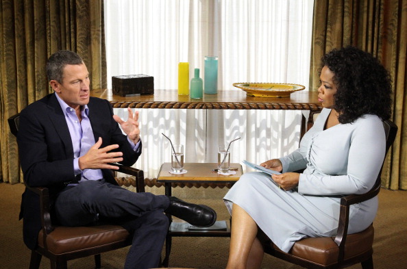 Lance Armstrong, pictured during the television interview with Oprah Winfrey in which he first confessed to doping, greeted Brian Cookson's appointment by tweeting a single word: "Hallelujah!" ©Getty Images