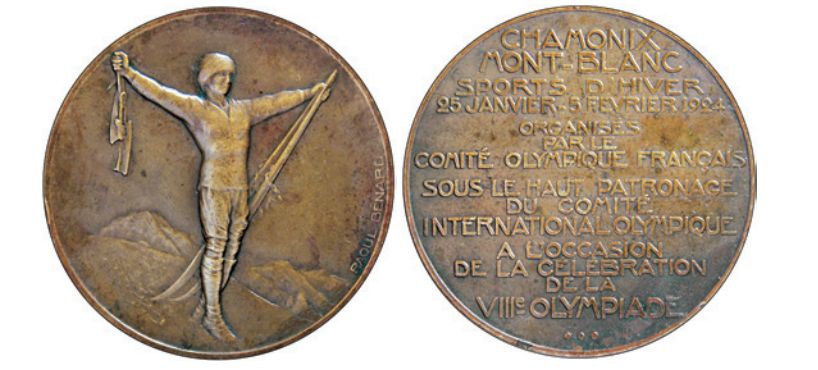 A Chamonix 1924 Winter Olympic bronze medal is estimated to fetch $15,000 at auction ©Ingrid O'Neil