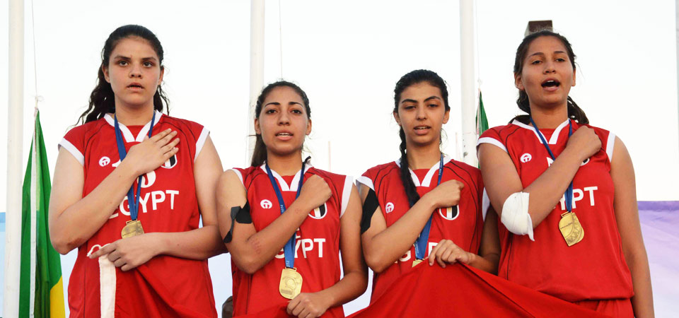Egypt won a total of 44 gold medals at Gaborone 2014, including the girls 3x3 basketball ©Gaborone 2014