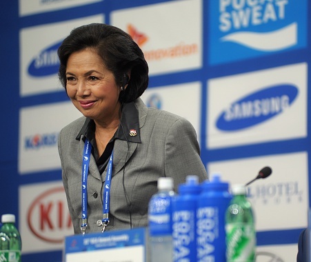 Indonesian Olympic Committee President Rita Subowo has promised they will 