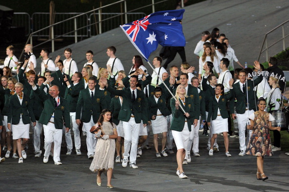 Australia's Sportscraft designed kit worn at the Opening Ceremony of London 2012 was widely praised ©Getty Images