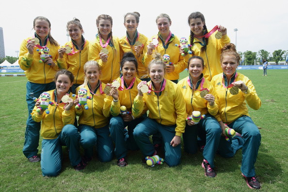 Australia's women won the rugby sevens tournament at the Nanjing 2014 Summer Youth Olympic Games, a good sign for the sport's Olympic debut at Rio 2016 ©Getty Images