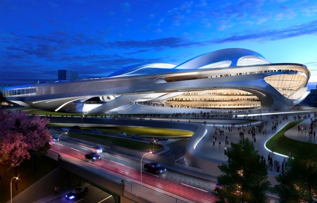 Award-winning architect Zaha Hadid's design of the new National Stadium has been criticised ©Zaha Hadid Architects