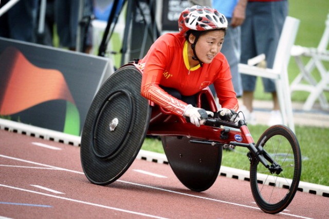Chinese Paralympic champion Zhou Hongzhuan could be one of the stars set to appear at the inaugural IPC Athletics Asia-Oceania Championships in Dubai in 2016 ©AFP/Getty Images