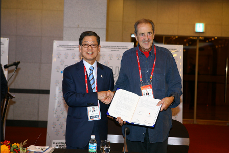 FISU and the Gwangju 2015 Organising Committee have signed a Memorandum of Understanding for the FISU Conference, which will be held from July 11 to 14 2015 ©Gwangju 2015