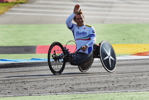Formula One driver turned hand-cyclist Alex Zanardi, the best known Italian Paralympian, was among those involved in the weekend ©Bongarts/Getty Images
