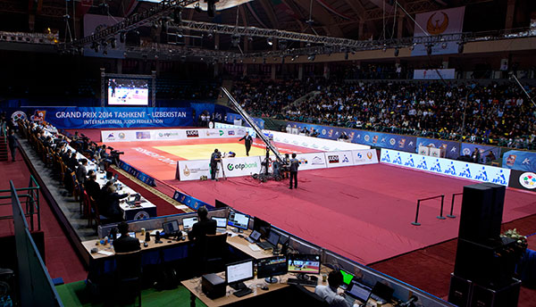 The organisation and atmosphere inside the Uzbekistan Sports Complex has been praised by officials from the International Judo Federation ©IJF