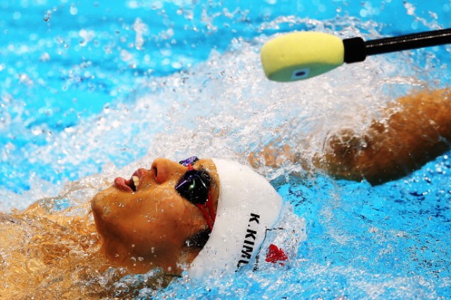 Keiichi Kimura of Japan was a gold medal winner in the pool in Incheon today ©Getty Images