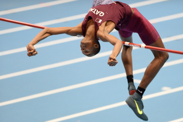 Qatar's Mutaz Essa Barshim is one of three men to make the shortlist for the IAAF World Athlete of the Year ©AFP/Getty Images