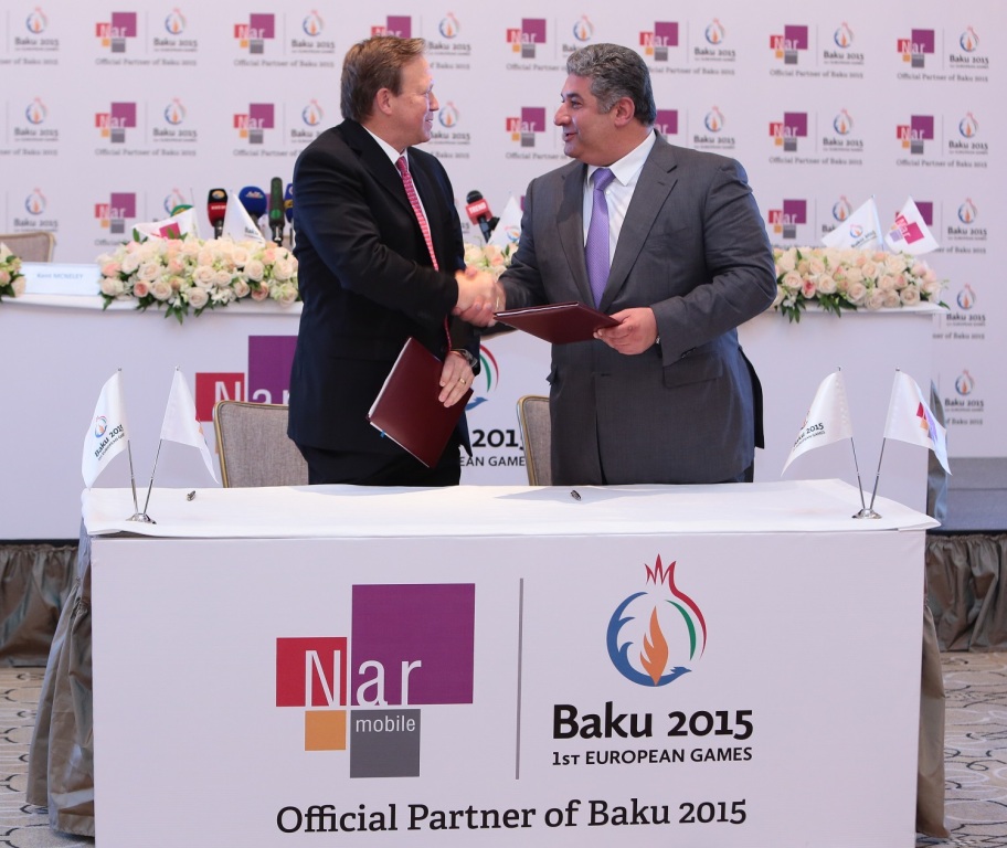 Nar Mobile was named official mobile telecommunications service provider for Baku 2015 in July ©Baku 2015