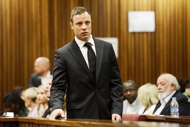 Oscar Pistorius has been handed a five-year jail term for killing his girlfriend Reeva Steenkamp ©Getty Images