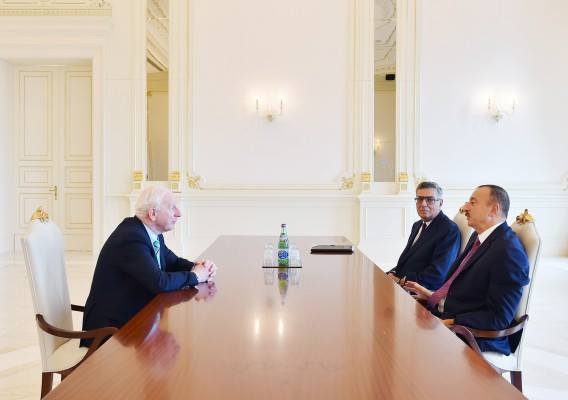 Patrick Hickey (left), head of the European Olympic Committees and architect of the European Games, has received strong support for his idea from Azerbaijan's President Ilham Aliyev (right), who also leads the National Olympic Committee ©Baku 2015