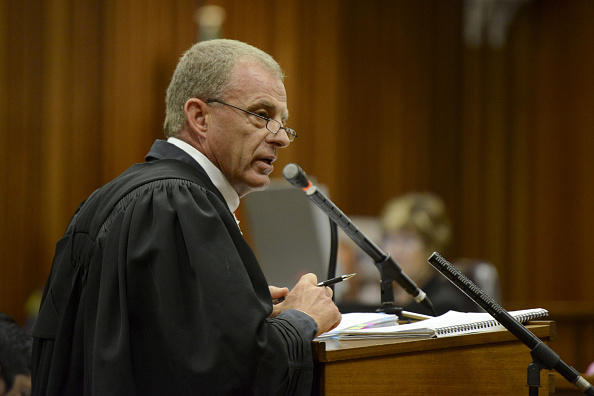 Prosecutor Gerrie Nel is arguing for Pistorius to be jailed after he was found guilty last month of culpable homicide ©Herman Verwey/Foto24/Gallo Images/Getty Images
