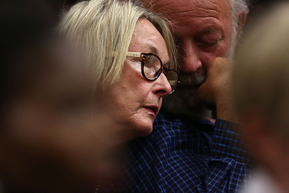 Reeva Steenkamp's parents June and Barry have listened to all the evidence and testimony presented during this week's sentencing hearing ©Alon Skuy/The Times/Gallo Images/Getty Images