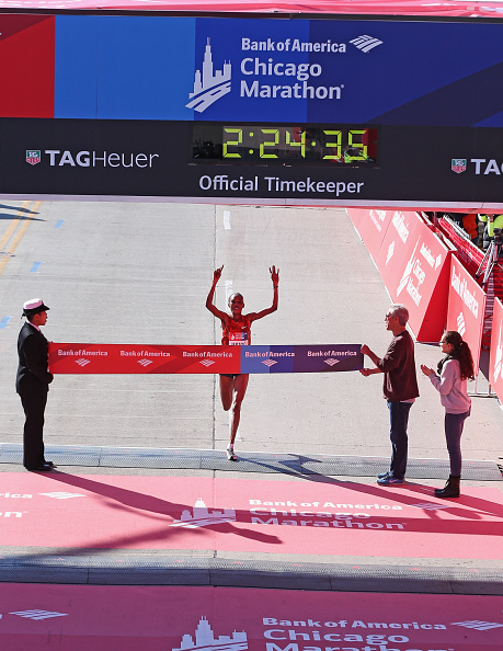 Rita Jeptoo allegedly failed the drugs test prior to winning the Chicago Marathon earlier this month, her fourth successive World Marathon Major title ©Getty Images