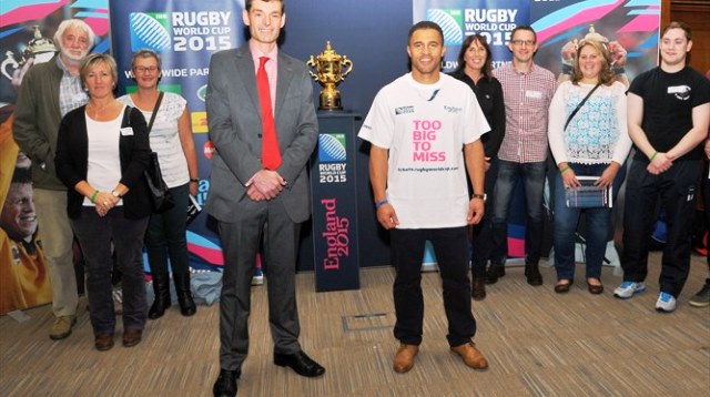 Robinson was in his native Leeds as it hosted the Try Outs volunteering programme for Rugby World Cup 2015 ©England 2015