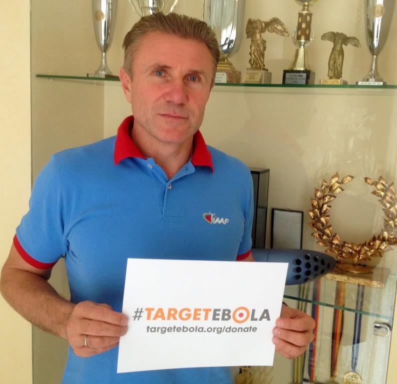 Sergey Bubka is among those supporting the #TargetEbola campaign launched by the World Olympians Association ©WOA