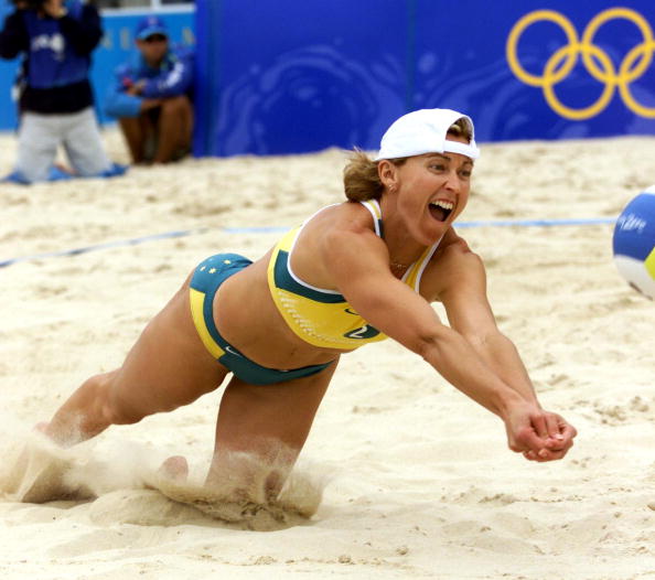 Sydney 2000 Olympic gold medallist Kerri Pottharst was a key driving force in Manly Beach's reintroduction as a national beach volleyball venue ©Getty Images