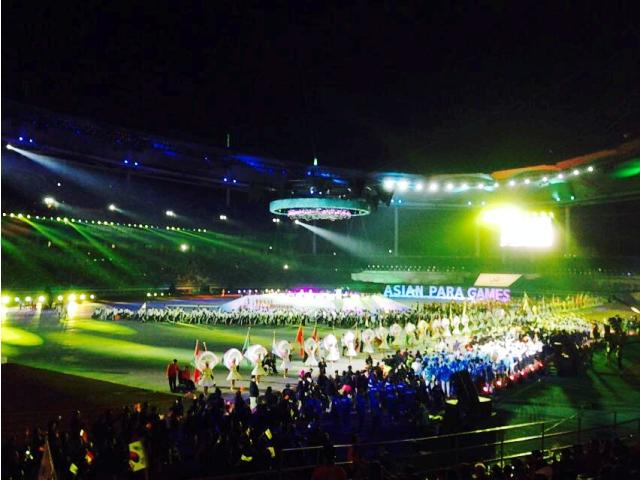 The Asian Para Games drew to a close with a spectacular Closing Ceremony at the Munhak Stadium in Incheon ©Incheon 2014