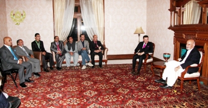 The President of Afghanistan Ashraf Ghani Ahmadzai has met with the head of the Afghanistan National Olympic Committee and other members of the organisation ©Afghanistan