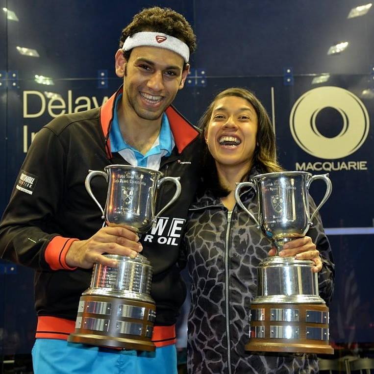 The US Open was the first squash tournament to offer equal prize funds for both the men's and women's competitions ©Facebook