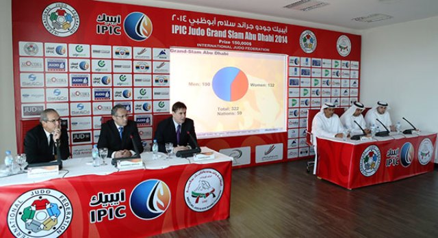 The draw for the inaugural Abu Dhabi Grand Slam took place today ahead of three days of judo action ©IJF