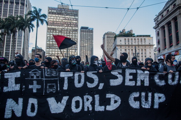 There were a number of protests held before and during the 2014 FIFA World Cup ©Getty Images