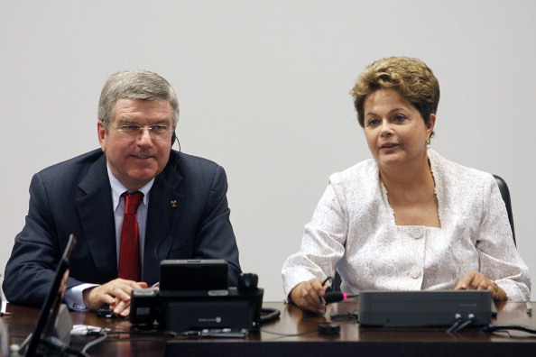 Thomas Bach has promised newly re-elected Brazilian President Dilma Rousseff of the International Olympic Committee's full support in the build-up to Rio 2016 ©Getty Images