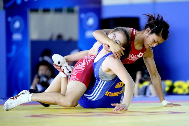 Triple Olympic champion Kaori Icho is one of four Japanese wrestlers to top the female world rankings list ©United World Wrestling