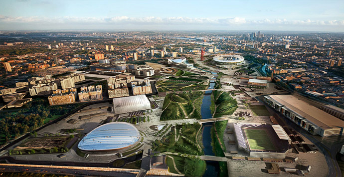 AECOM worked on the London 2012 Olympics and Paralympics, including being among the lead designers on the Olympic Park ©AECOM